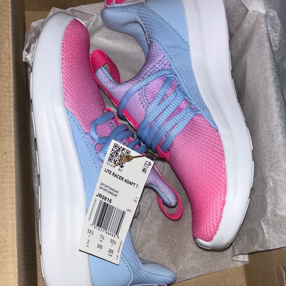 Adidas girls lite racer adapt 7.0k tie dye sneakers - Picture 2 of 4